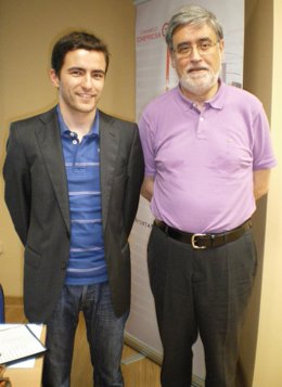Miguel Ángel Pesquera (a la derecha de la imagen)