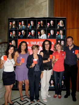 Parte de la Delegación española con Capitolina Díaz