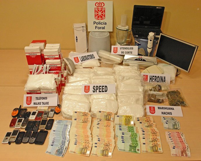 La Policía Foral detiene a 17 personas por su implicación en una red que introdu