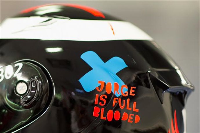 Casco de Jorge Lorenzo