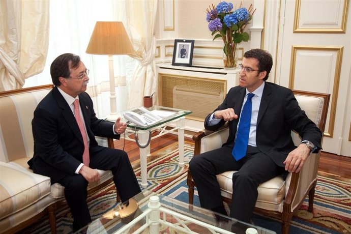 Reunión de Alberto Núñez Feijóo y Juan Jesús Vivas Lara