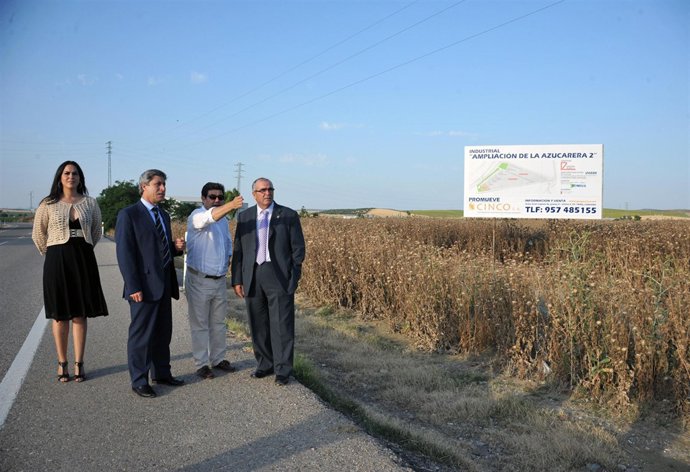Pulido durante la visita a la zona