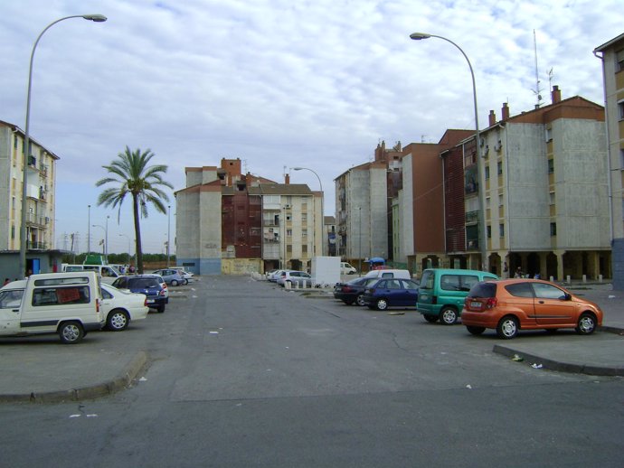 Una calle del Polígono Sur.