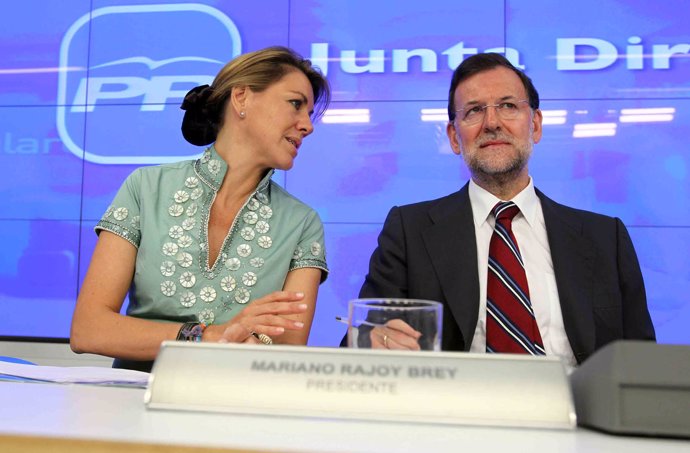 Cospedal y Rajoy en la Junta Nacional del PP