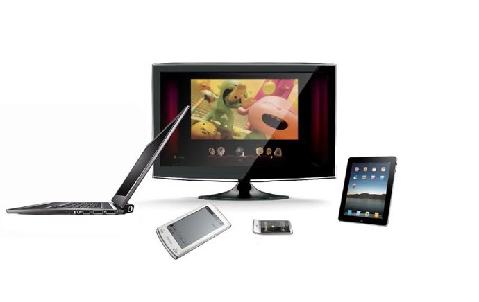 Tablet, e-reader, televisión, smartphone y portátil