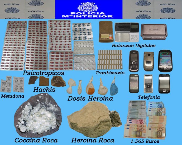 Droga y otros efectos intervenidos