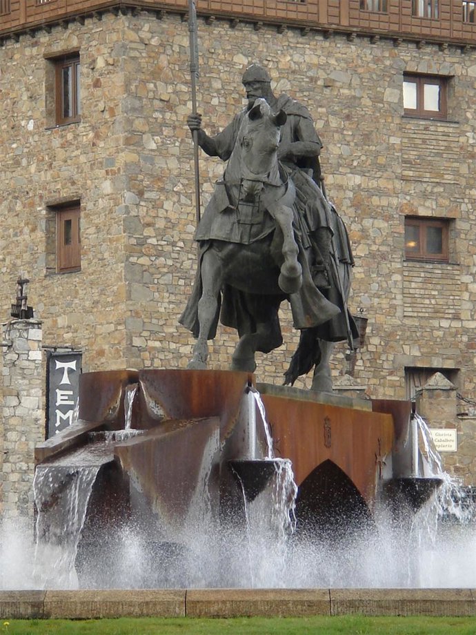 Glorieta del caballero templario.