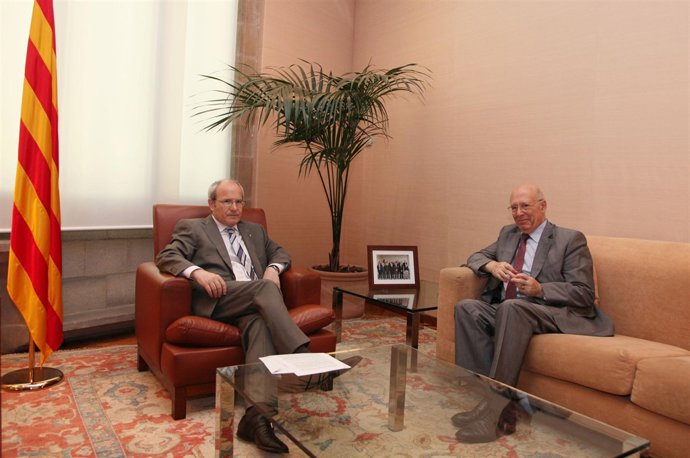 Montilla y Rigol en el Palau de la Generalitat