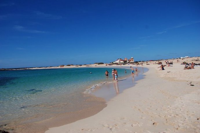 Playa de El Cotillo en Fuerteventura.