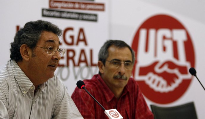 secretarios de Acción Sindical de CC.OO. y UGT, Ramón Górriz y Toni Ferrer