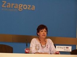 La concejala de CHA, Carmen Gallego