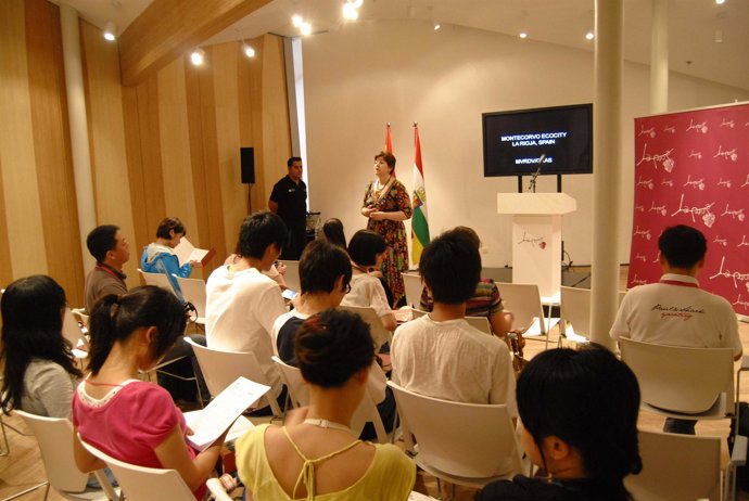 Vallejo durante la presentación