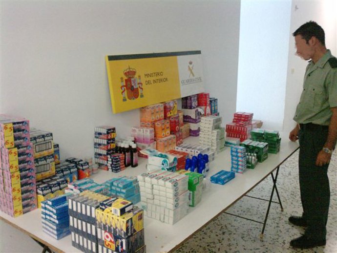 Medicamentos intervenidos en la operación