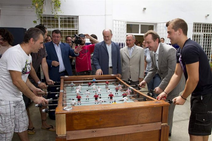 Recio, durante la clausura de cursos de formación en la Fundación Valdocco