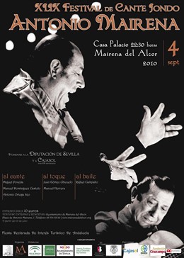 Cartel del XLIX Festival de Cante Jondo Antonio Mairena