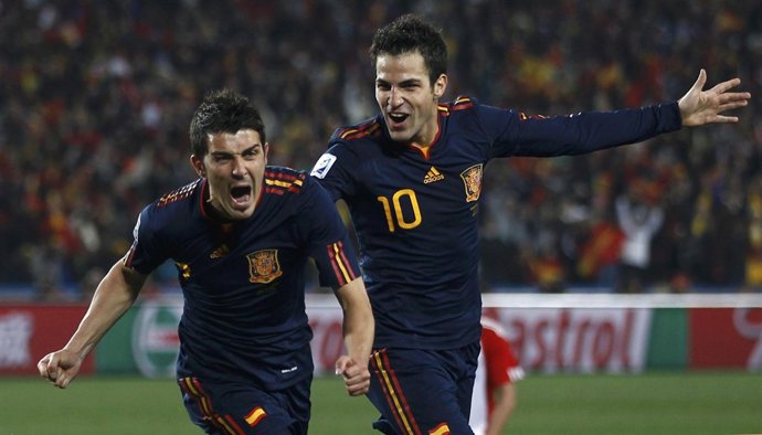 El jugador de la selección española David Villa