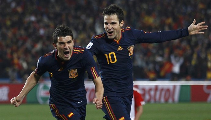 El jugador de la selección española David Villa