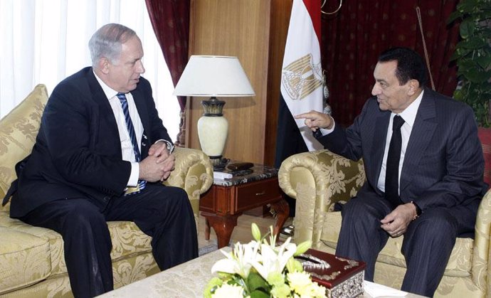 Netanyahu y Mubarak 