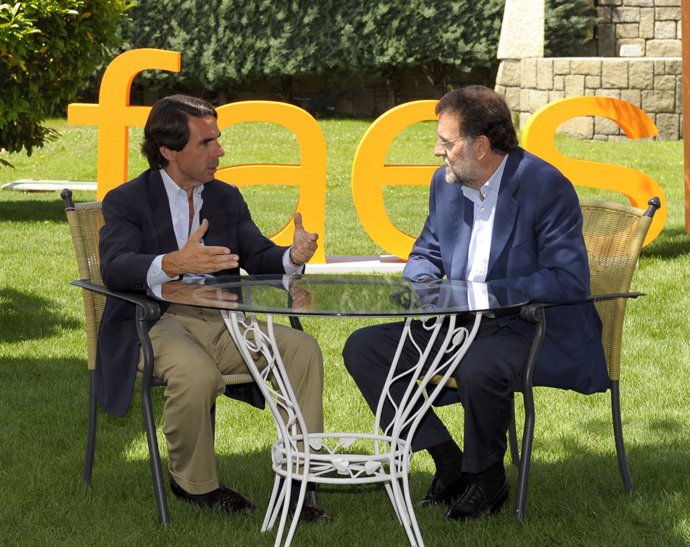 Rajoy y Aznar 