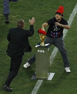 Jimmy Jump en la final del Mundial