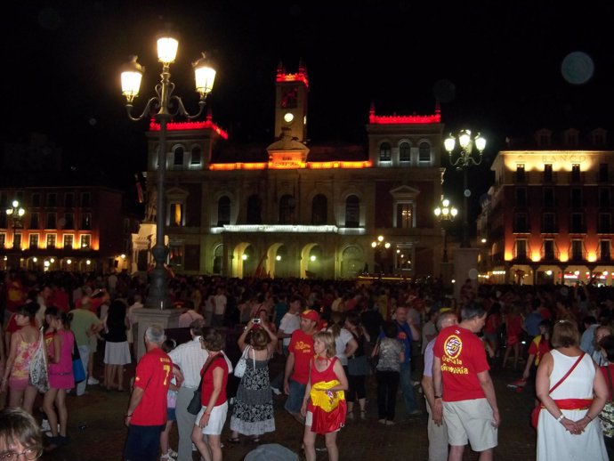 Celebración del Campeonato del Mundo de fútbol en Valladolid