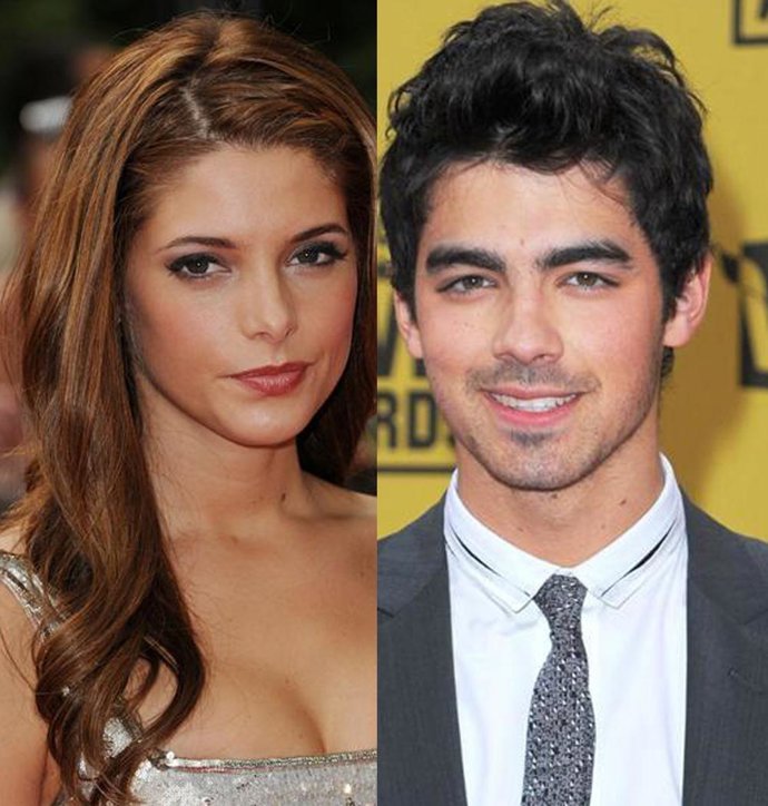 Montaje de los actores Ashley Greene y Joe Jonas 