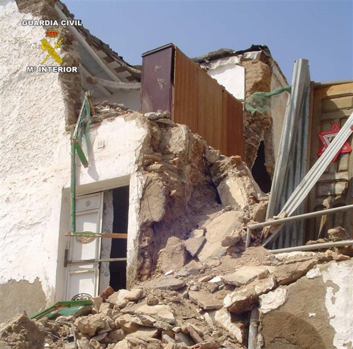 Estado de la vivienda semiderruida en Berja