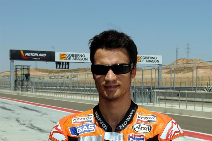 Dani Pedrosa en Motorland (Alcañiz, Teruel)