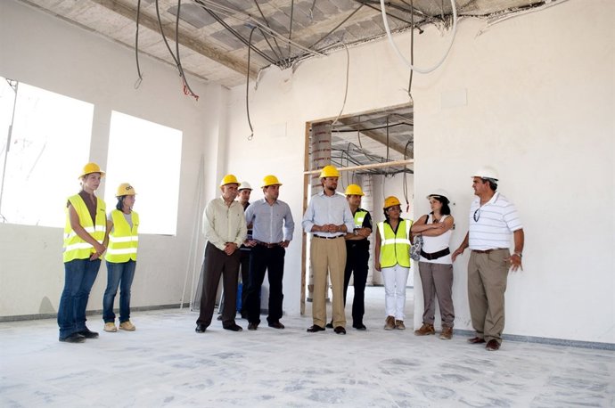 Obras en el edificio de las Brigadas de Seguridad Ciudadana de Cartagena