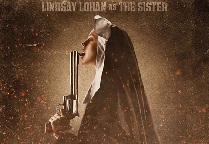 Cartel de la última película de Lindsay Lohan, 'Machete'