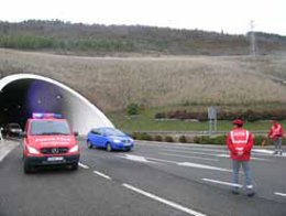 Agentes de la Policía Foral.