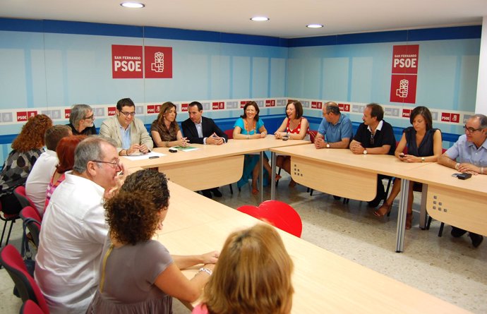 Susana Díaz, reunida con el PSOE de San Fernando