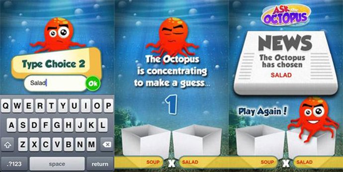 El 'Pulpo Paul' para iPhone