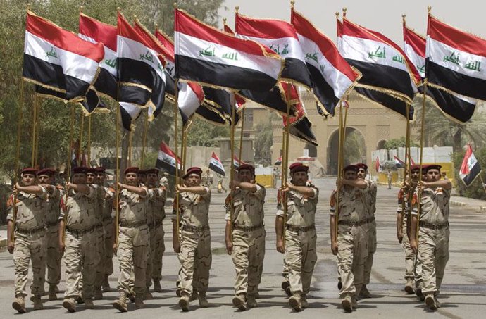 Ceremonia de transferencia en Irak