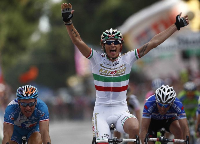Filippo Pozzato en el Giro de Italia