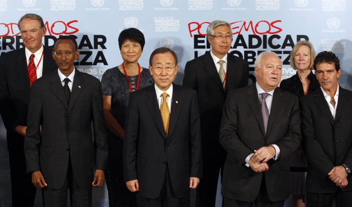 Ban Ki Moon, Kagame y Moratinos