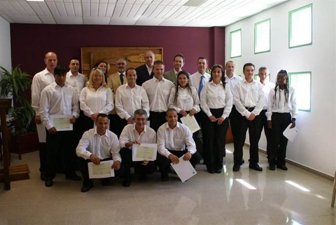 Entrega de diplomas a los reclusos becados del centro penitenciario de Huelva