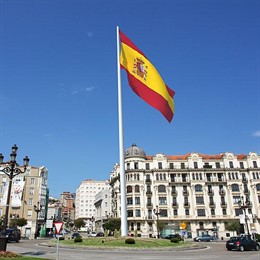 Bandera de España en Puertochico