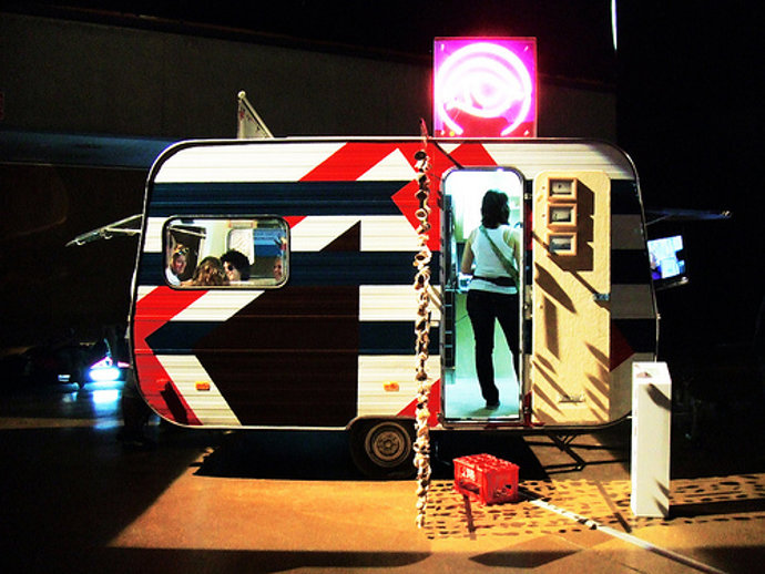 Caravana que participa en ArteSantander 