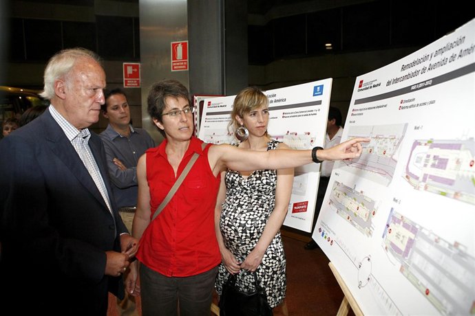 Echeverría visita los trabajos de remodelación del intercambiador