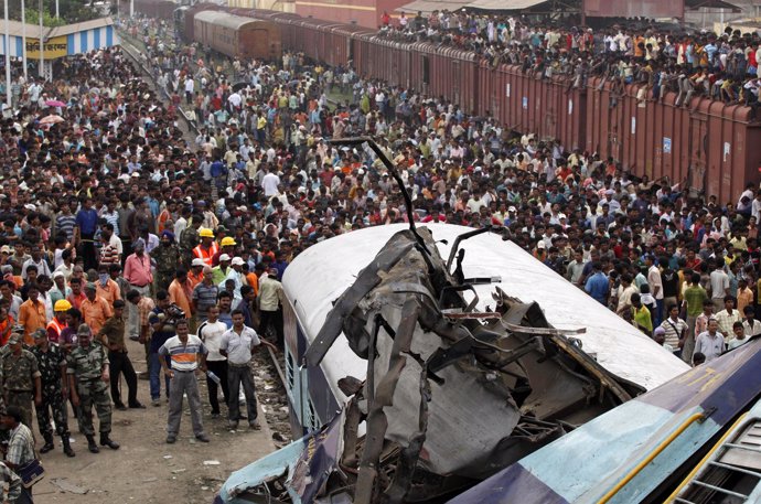 Accidente ferroviario en India