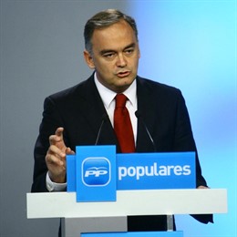 Esteban González Pons en rueda de prensa del PP