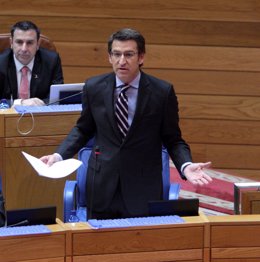 Feijóo comparece en el Parlamento