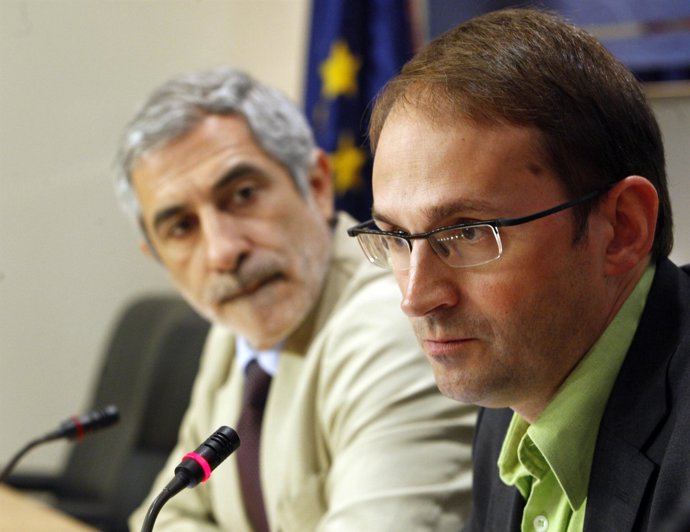 diputados de IU, Gaspar Llamazares, e ICV, Joan Herrera