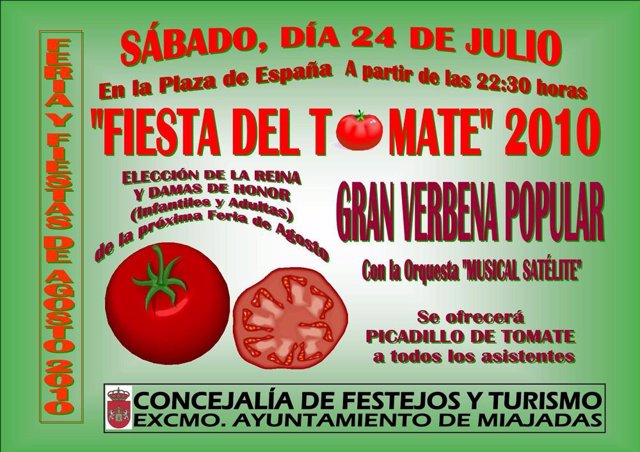 Cartel de la Fiesta del Tomate