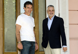 José Antonio Griñán y Antonio Banderas
