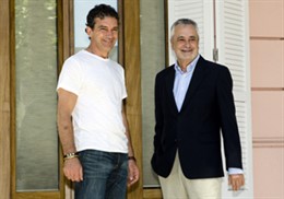 José Antonio Griñán y Antonio Banderas