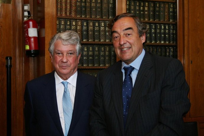 Los presidentes las patronales Ceim y Fomento del Trabajo, Arturo Fernández y Jo