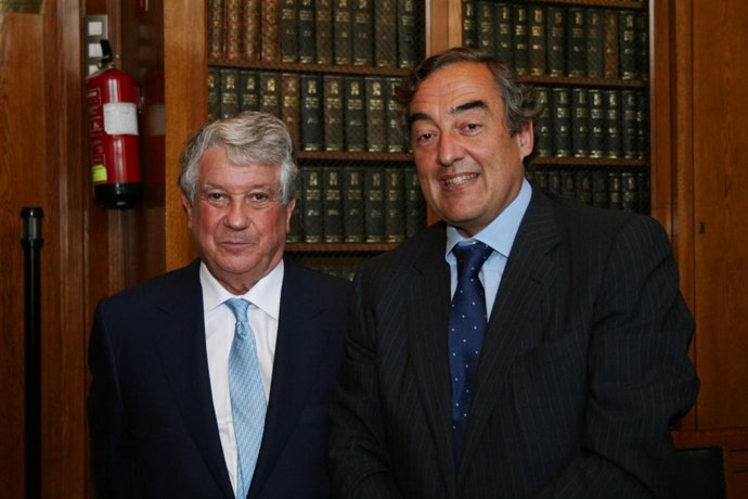 Los presidentes las patronales Ceim y Fomento del Trabajo, Arturo Fernández y Jo