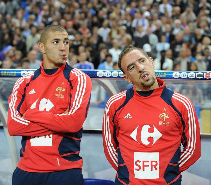 Benzema y Ribéry, imputados